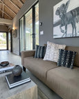 African Mudcloth Cushion/Scatters - Black 60x60cm