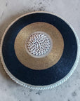 African Beaded Shield - Black/Gold
