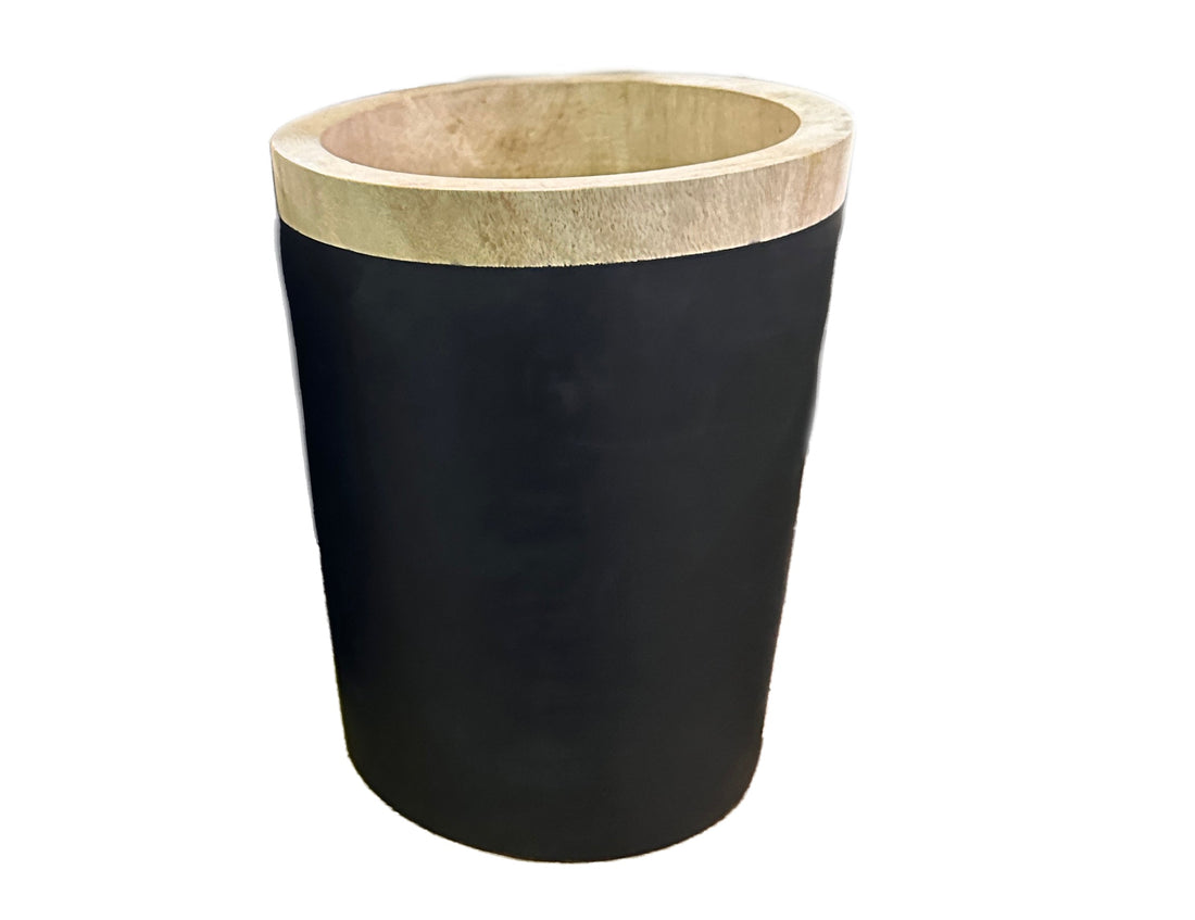 Wooden Containers/ Planters - White Stripe