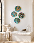 Rwanda Basket Wall Decor Set - 4 Piece Mix (Sisal Imported)