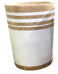 Wooden Containers/ Planters - White Stripe