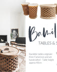 Bamileke Tables - Dark Brown - eyahomeliving