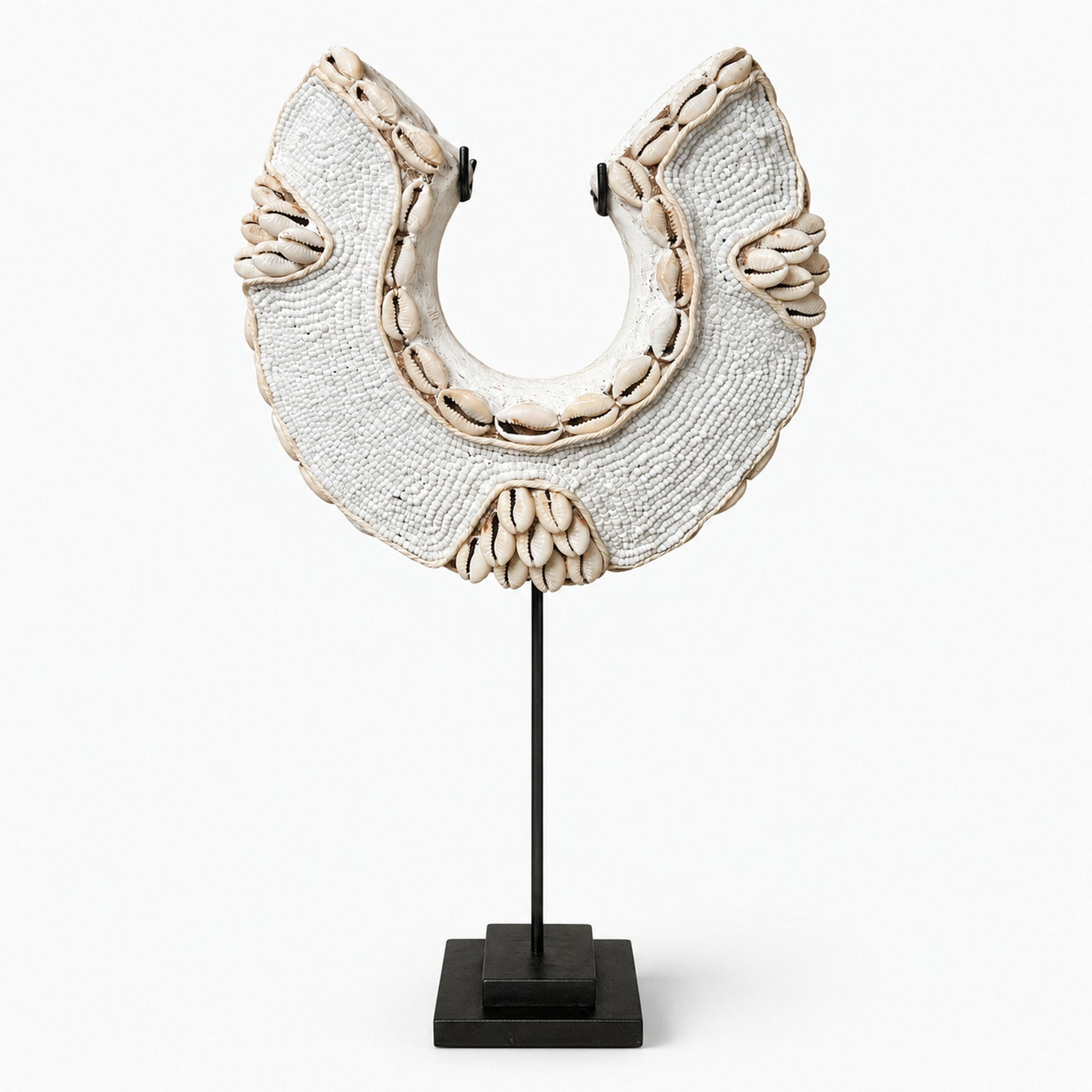 Tikar Bangle - Half Moon "Horseshoe" - White