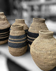 Buhera Baskets - Black Stripe - eyahomeliving