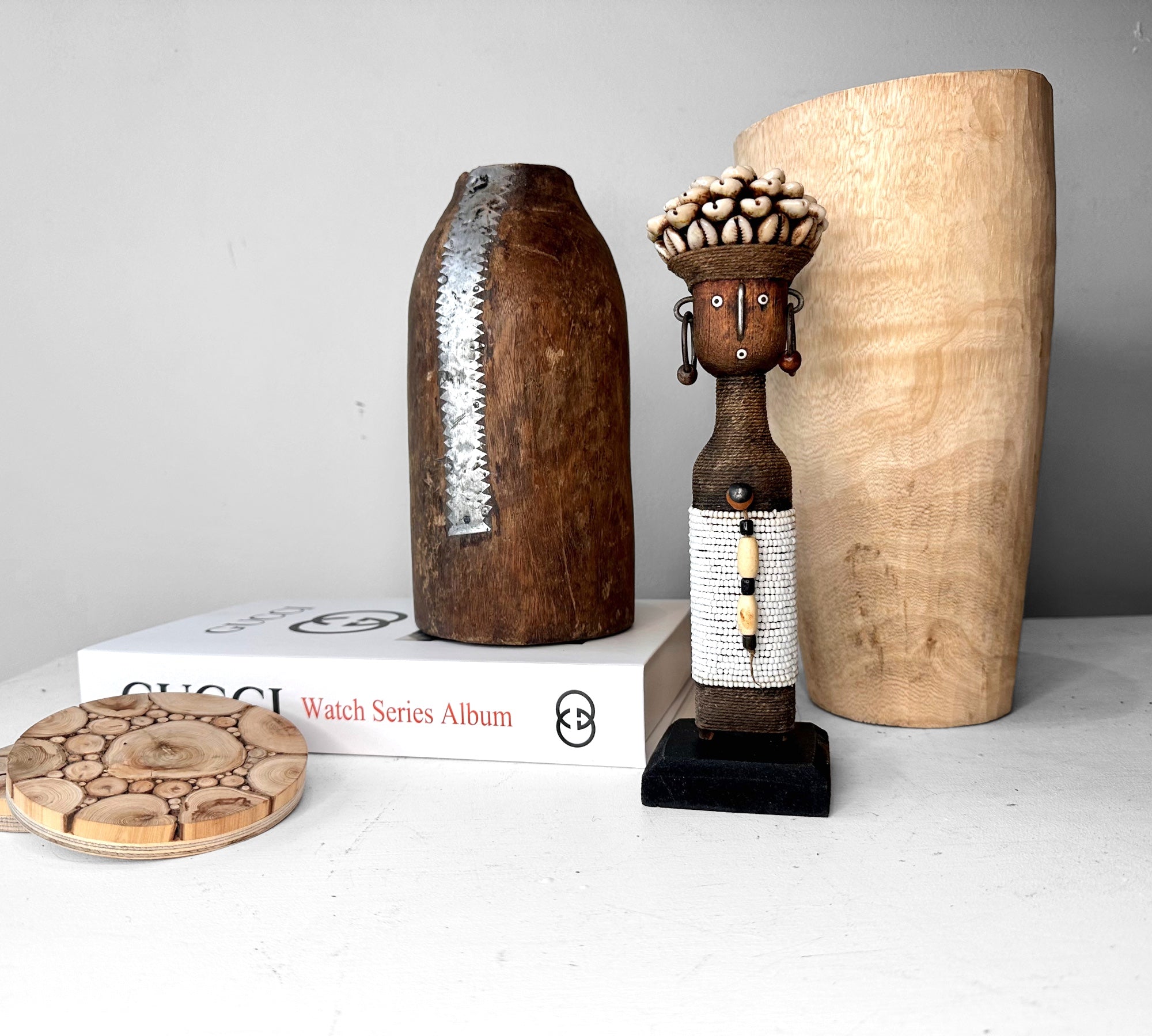 New - Tutsi Wooden Vases - Rwanda (M/L) - eyahomeliving