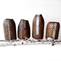 New - Tutsi Wooden Vases - Rwanda (M/L) - eyahomeliving