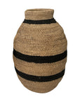 Buhera Baskets - Black Stripe - eyahomeliving