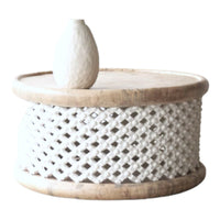 Bamileke Tables - Natural/White