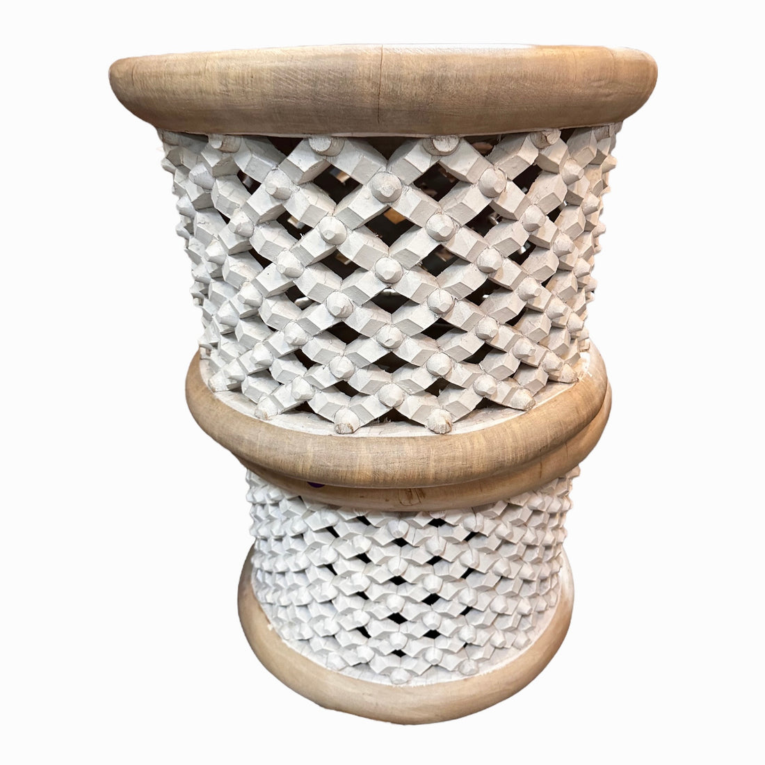 Bamileke Tables - Natural/White