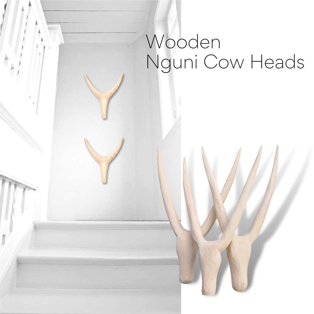 Wooden Nguni Head/Statue