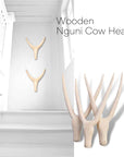 Wooden Nguni Head/Statue