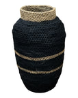 Buhera Baskets - Black Stripe - eyahomeliving