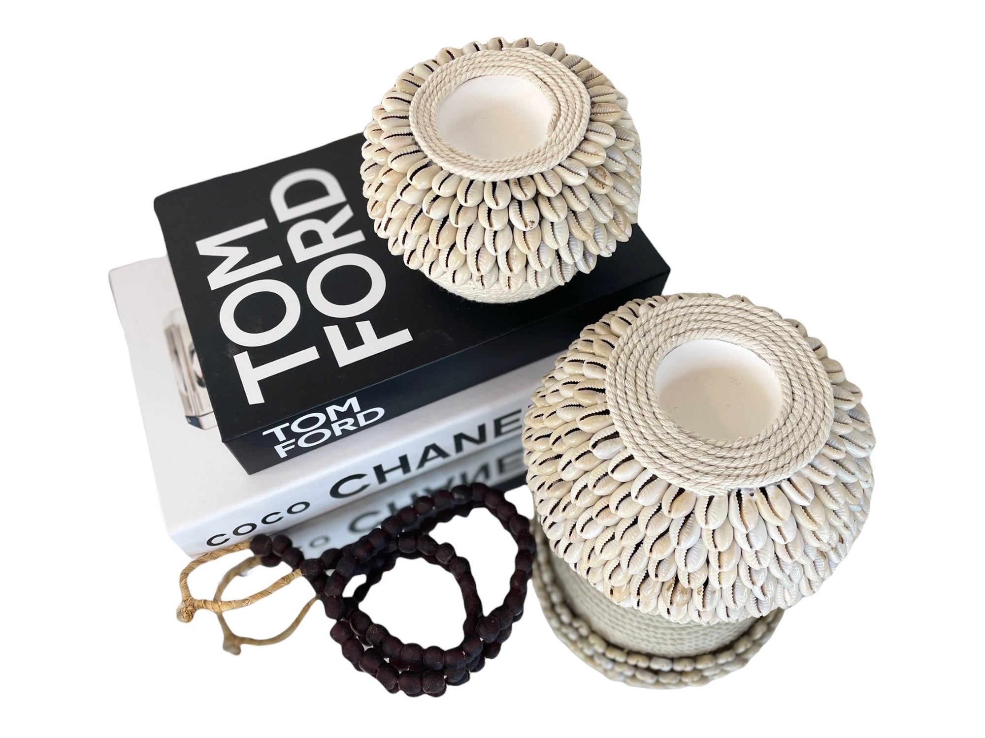 Cowrie Shell Tea Lights - eyahomeliving