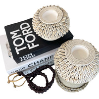 Cowrie Shell Tea Lights - eyahomeliving