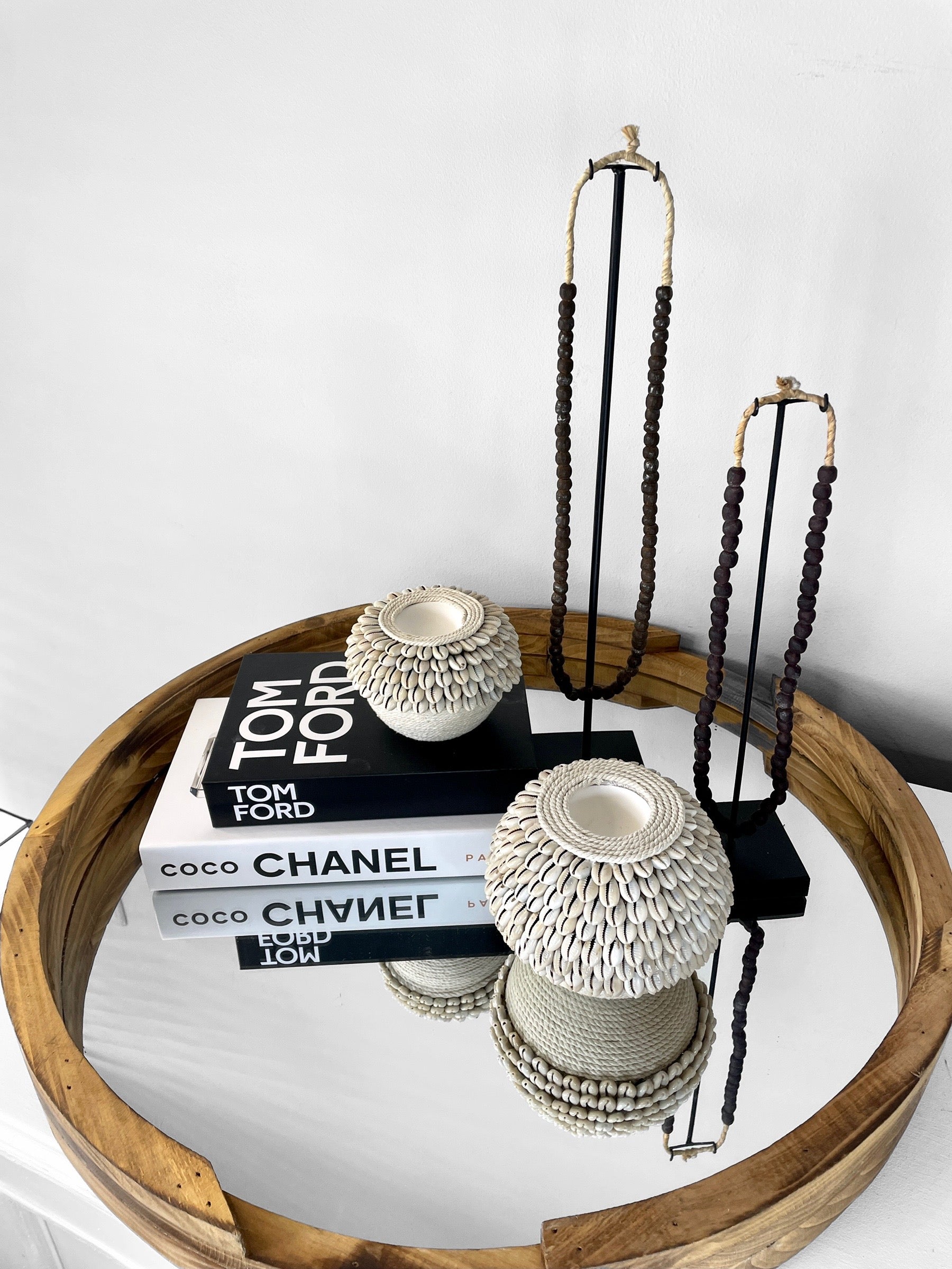 Cowrie Shell Tea Lights - eyahomeliving