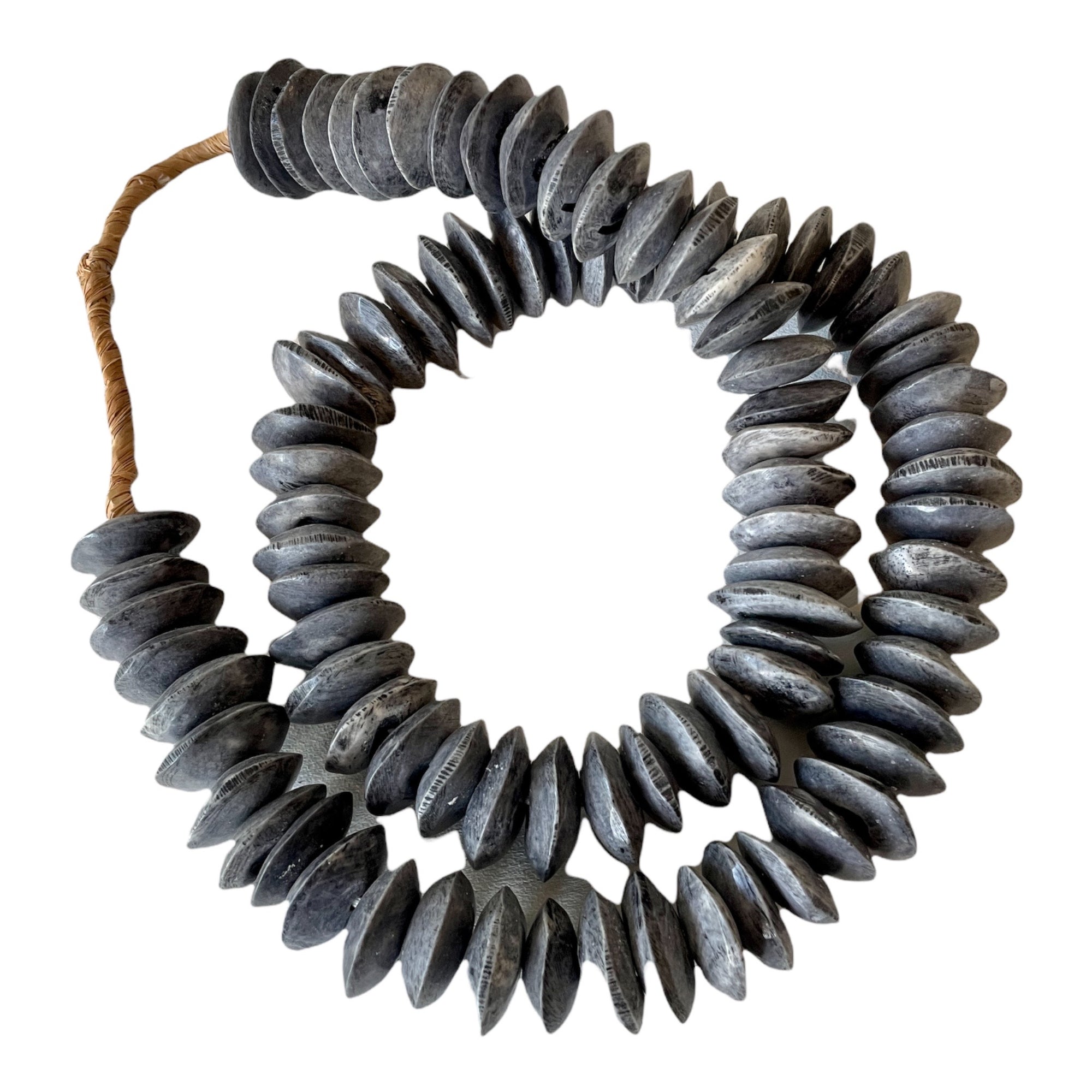 Ashanti Saucer Beads - Grey - eyahomeliving