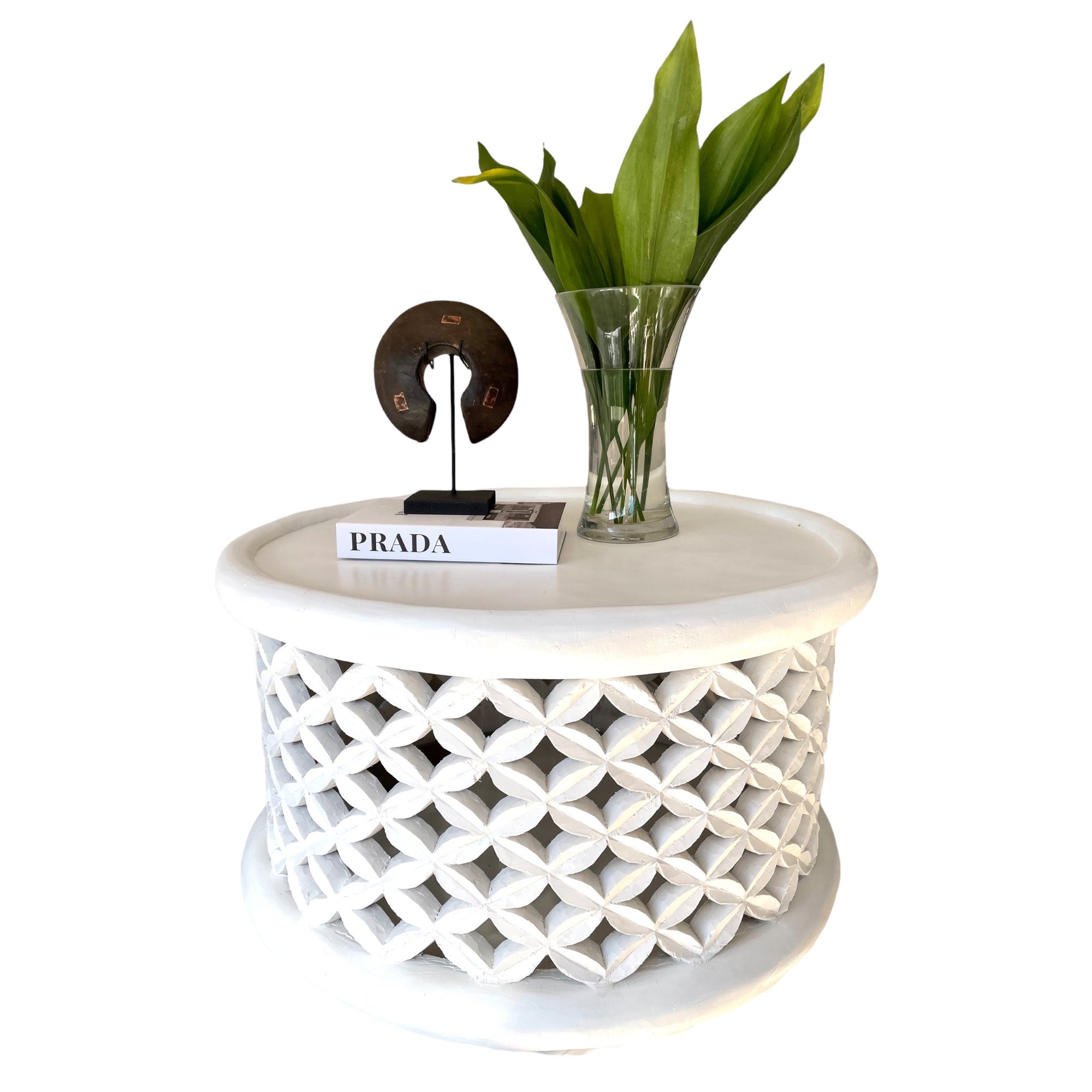 Bamileke Tables - White - eyahomeliving