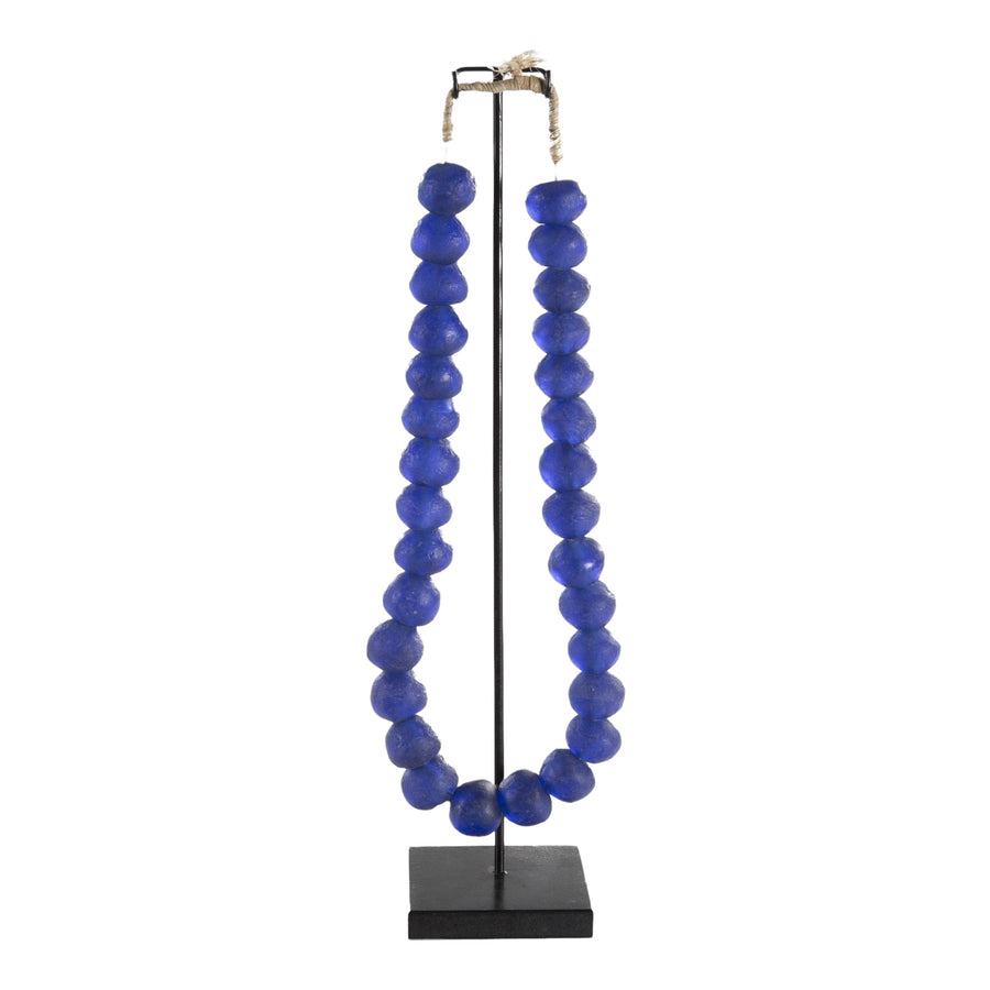 Ghanaian Glass Beads Imported - Royal Blue - eyahomeliving