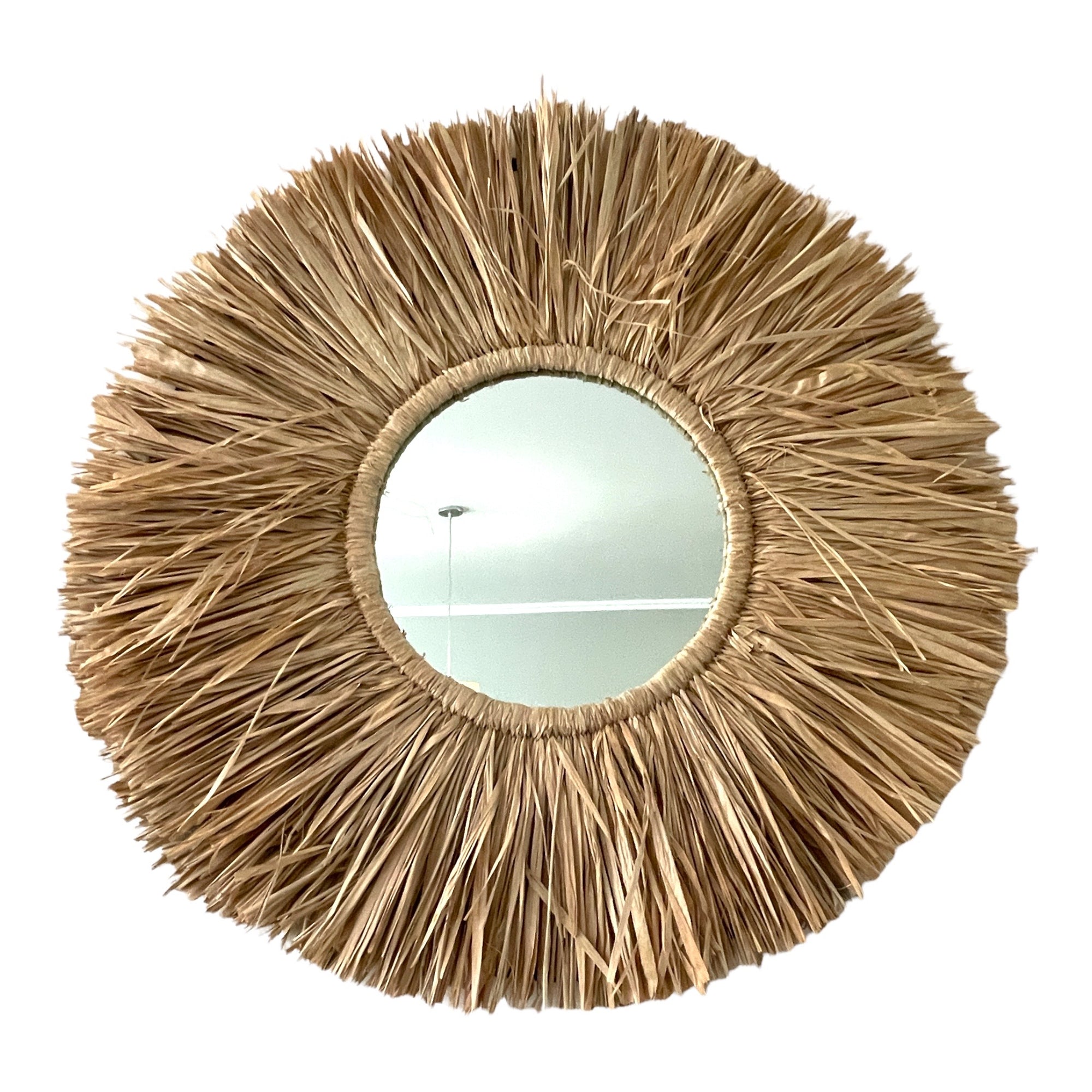 Indonesian Raffia Mirror - ON SALE - eyahomeliving