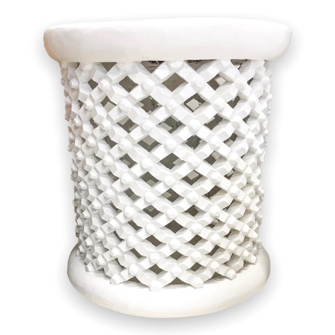 Bamileke Tables - White - eyahomeliving