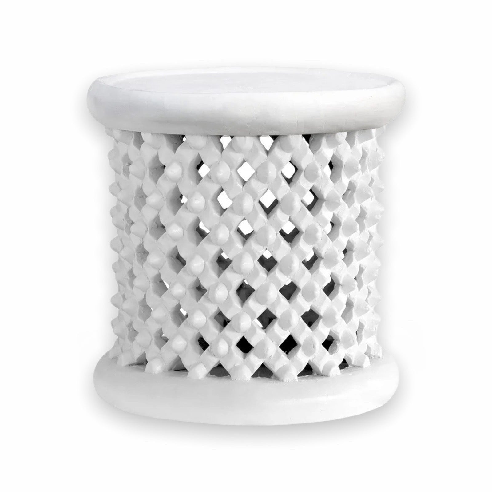 Bamileke Tables - White - eyahomeliving