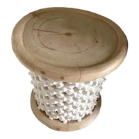 Bamileke Tables - Natural/White