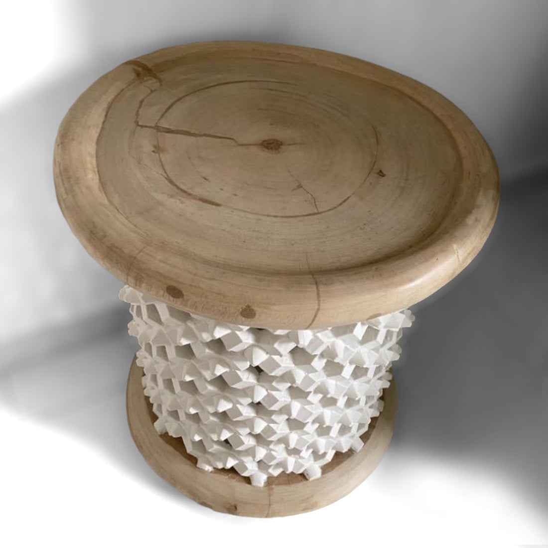 Bamileke Tables - Natural/White