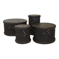 Bamileke Tables - Dark Brown - eyahomeliving