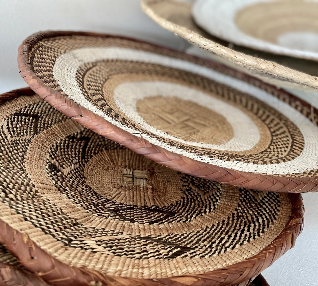 Tonga / Binga Baskets - Traditional Painted - eyahomeliving
