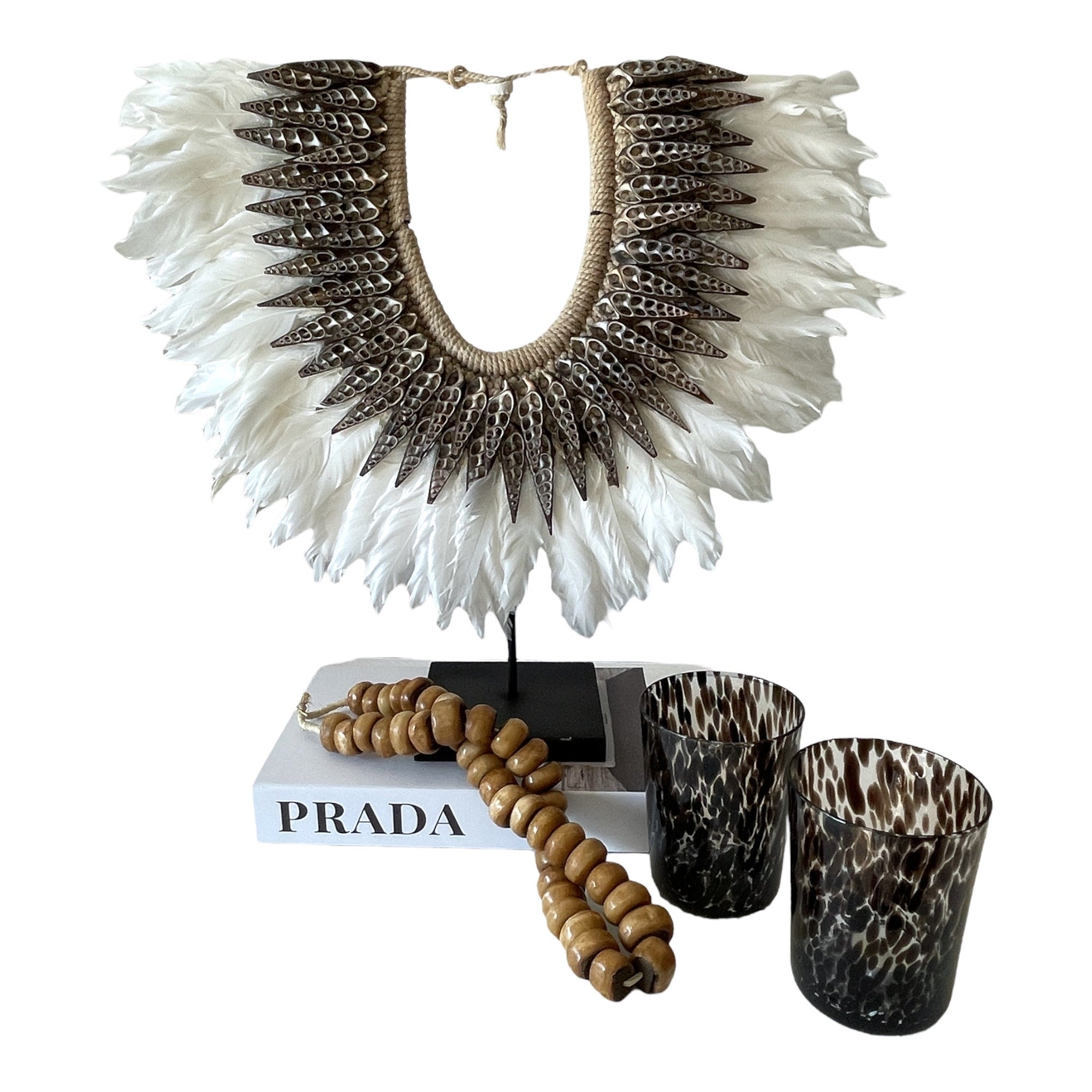 Spike Feather Shell Collar - eyahomeliving