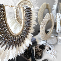 Spike Feather Shell Collar - eyahomeliving
