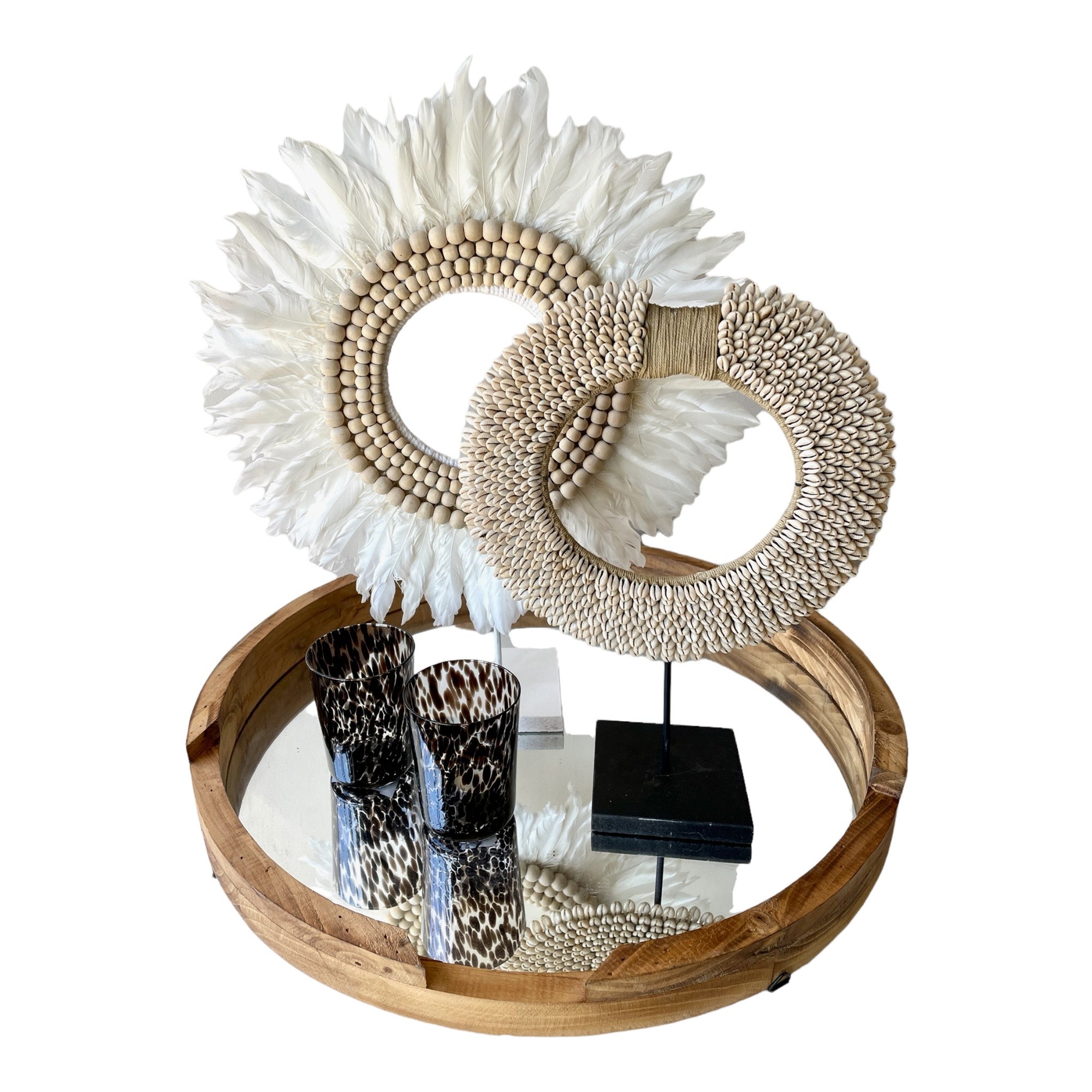 Shell/Feather Collar - eyahomeliving