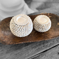 Cowrie Shell Tea Lights - eyahomeliving