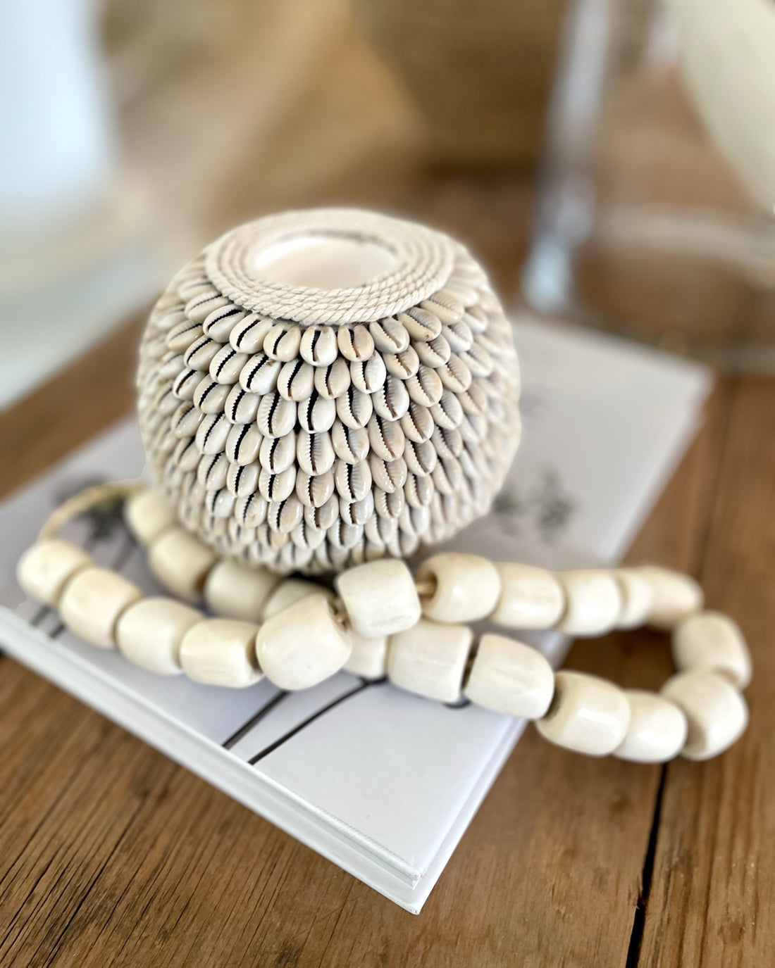 Cowrie Shell Tea Lights - eyahomeliving