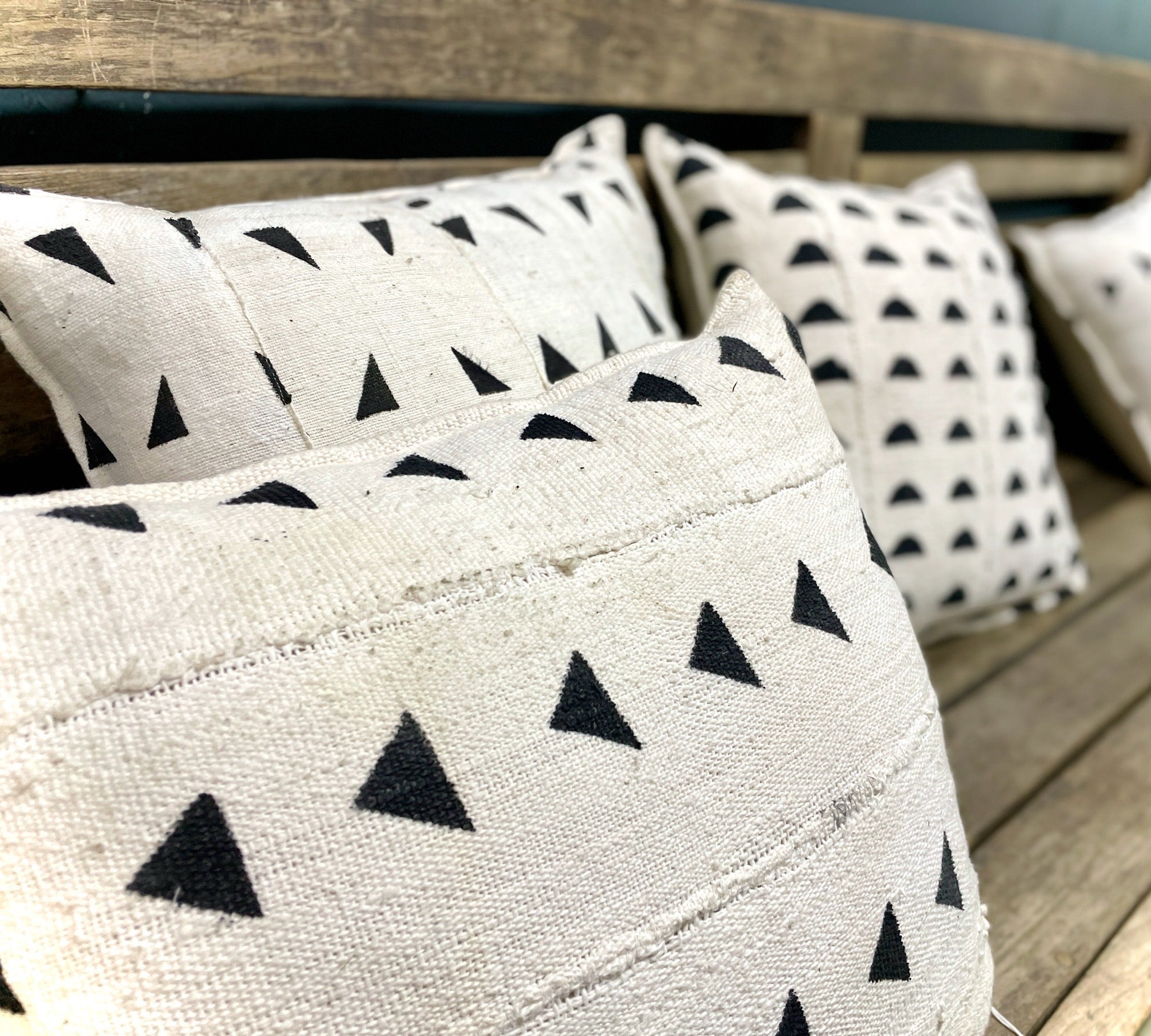 African Mudcloth Scatter Cushions 50x70cm - eyahomeliving