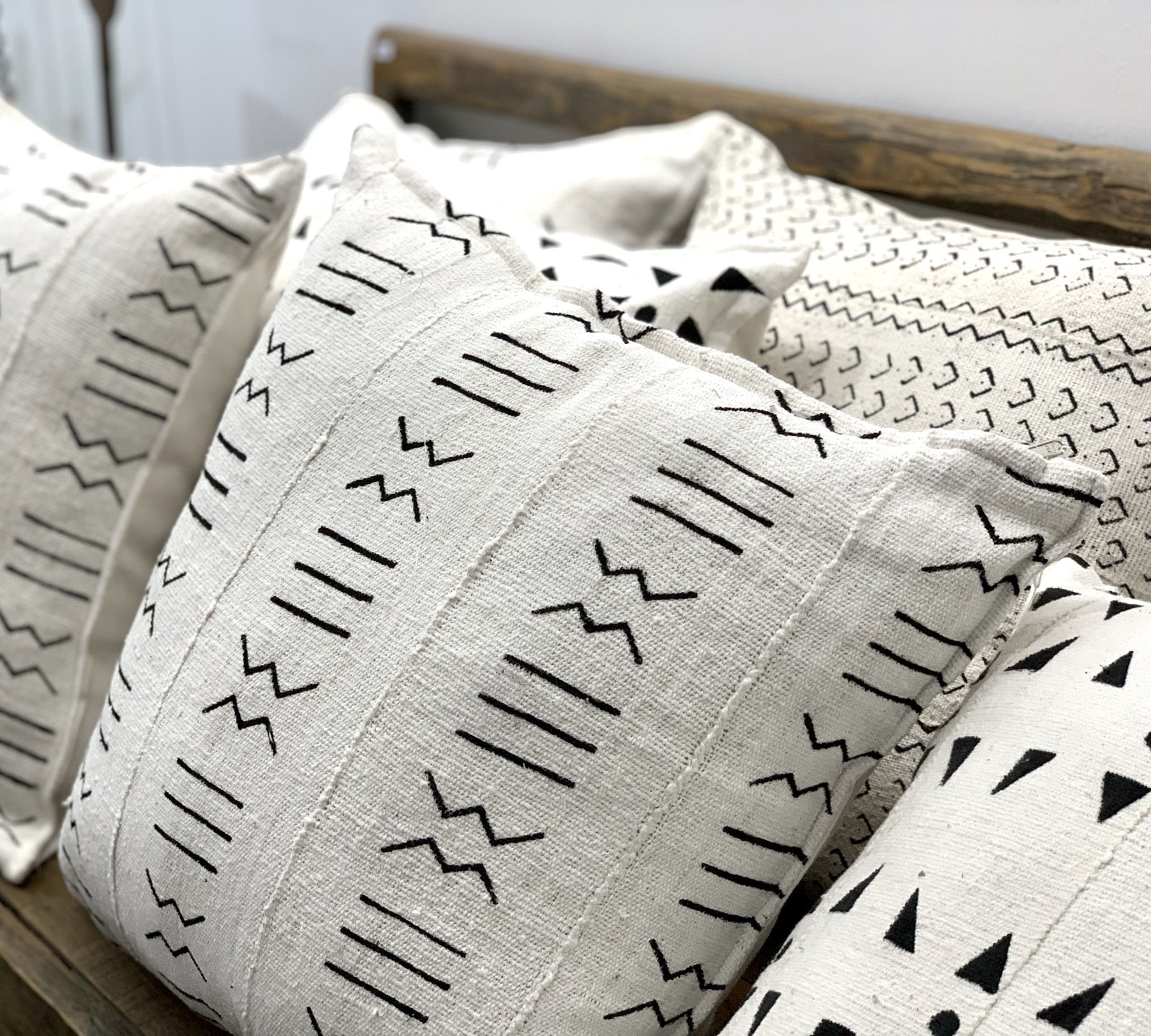 African Mudcloth Scatter Cushions 50x70cm - eyahomeliving