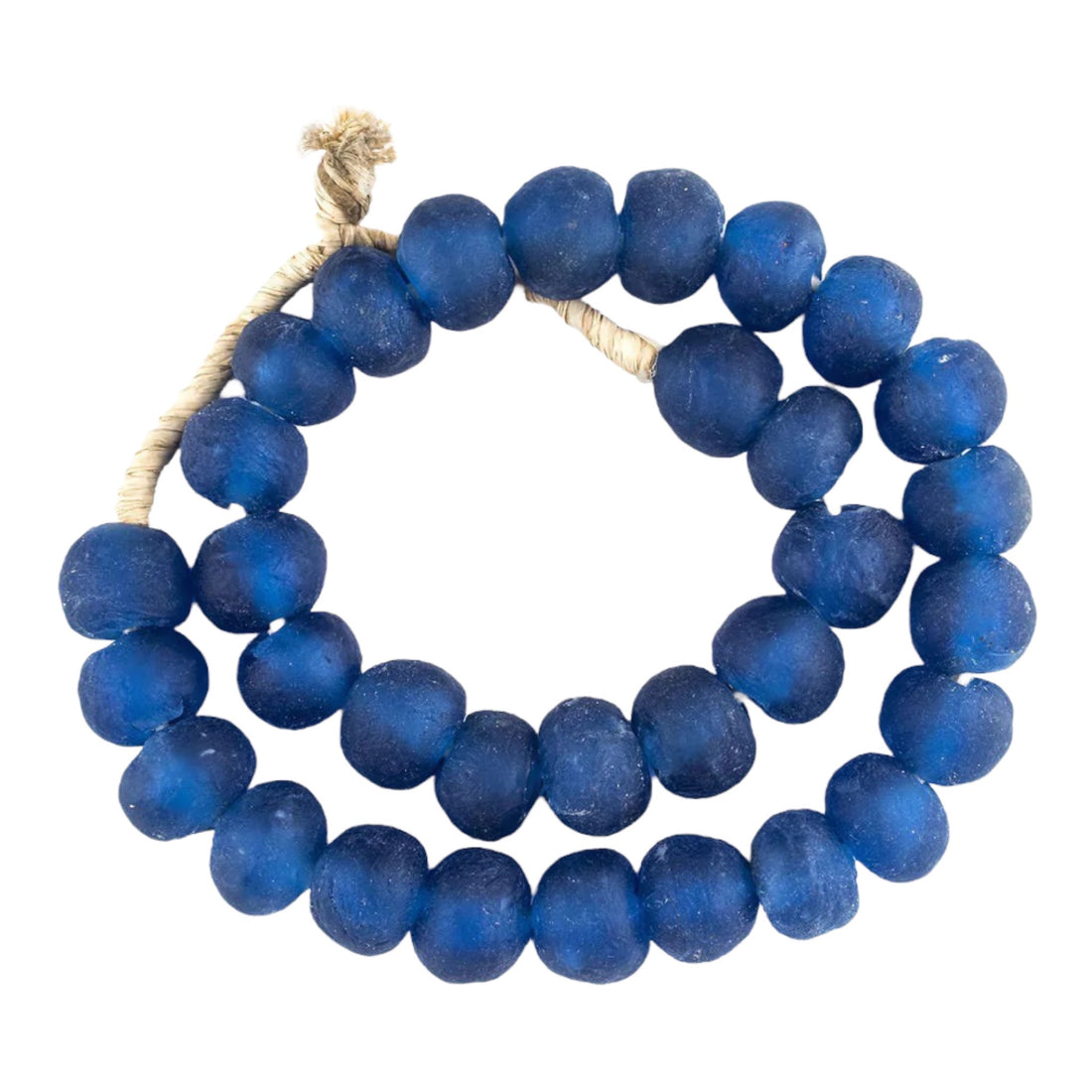 Ghanaian Glass Beads Imported - Royal Blue - eyahomeliving