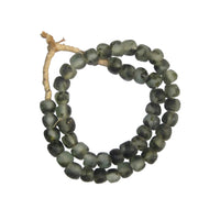 Ghanaian Glass Beads Imported - Camouflage Green - eyahomeliving