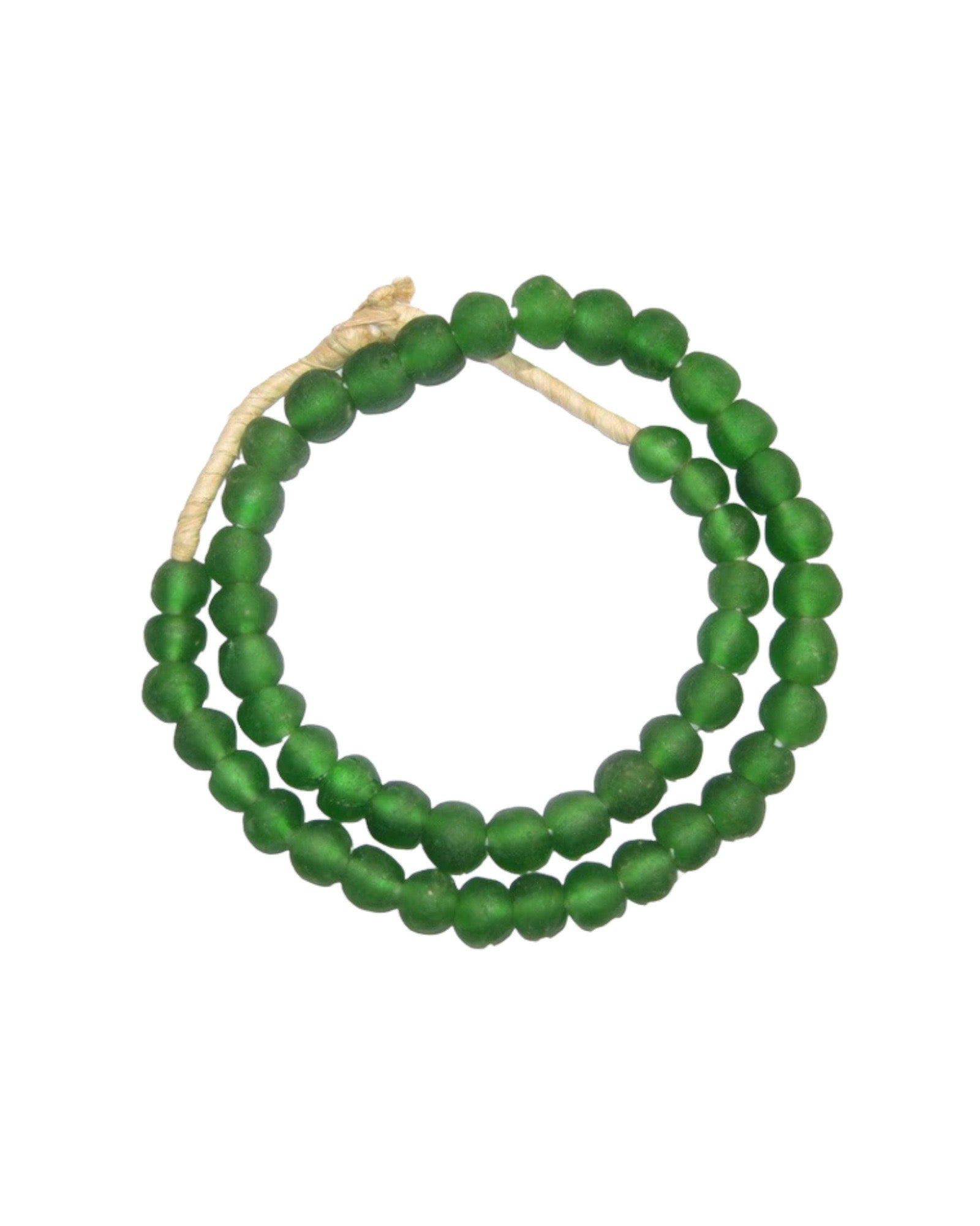 Ghanaian Glass Beads - Sea Green - eyahomeliving