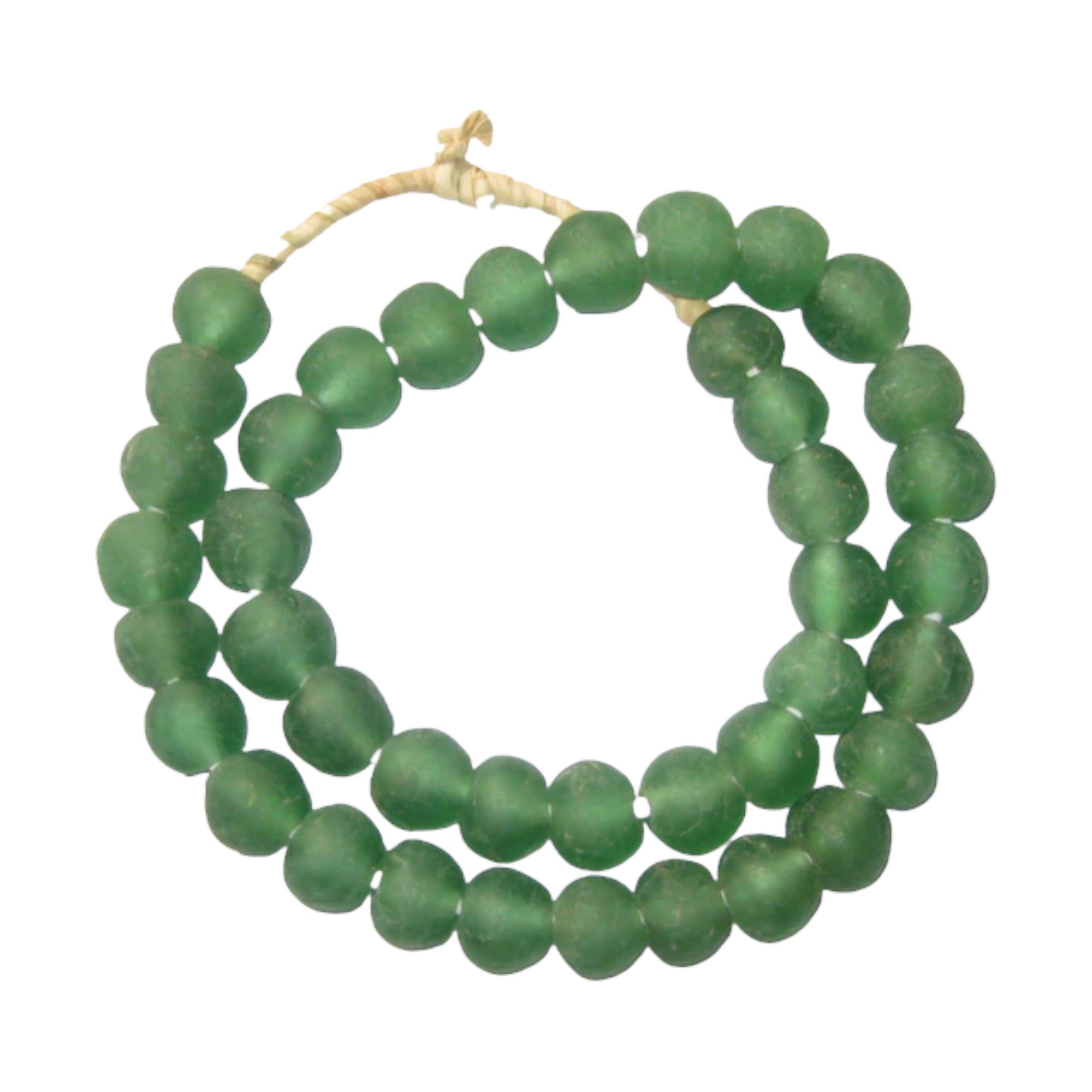 Ghanaian Glass Beads - Sea Green - eyahomeliving