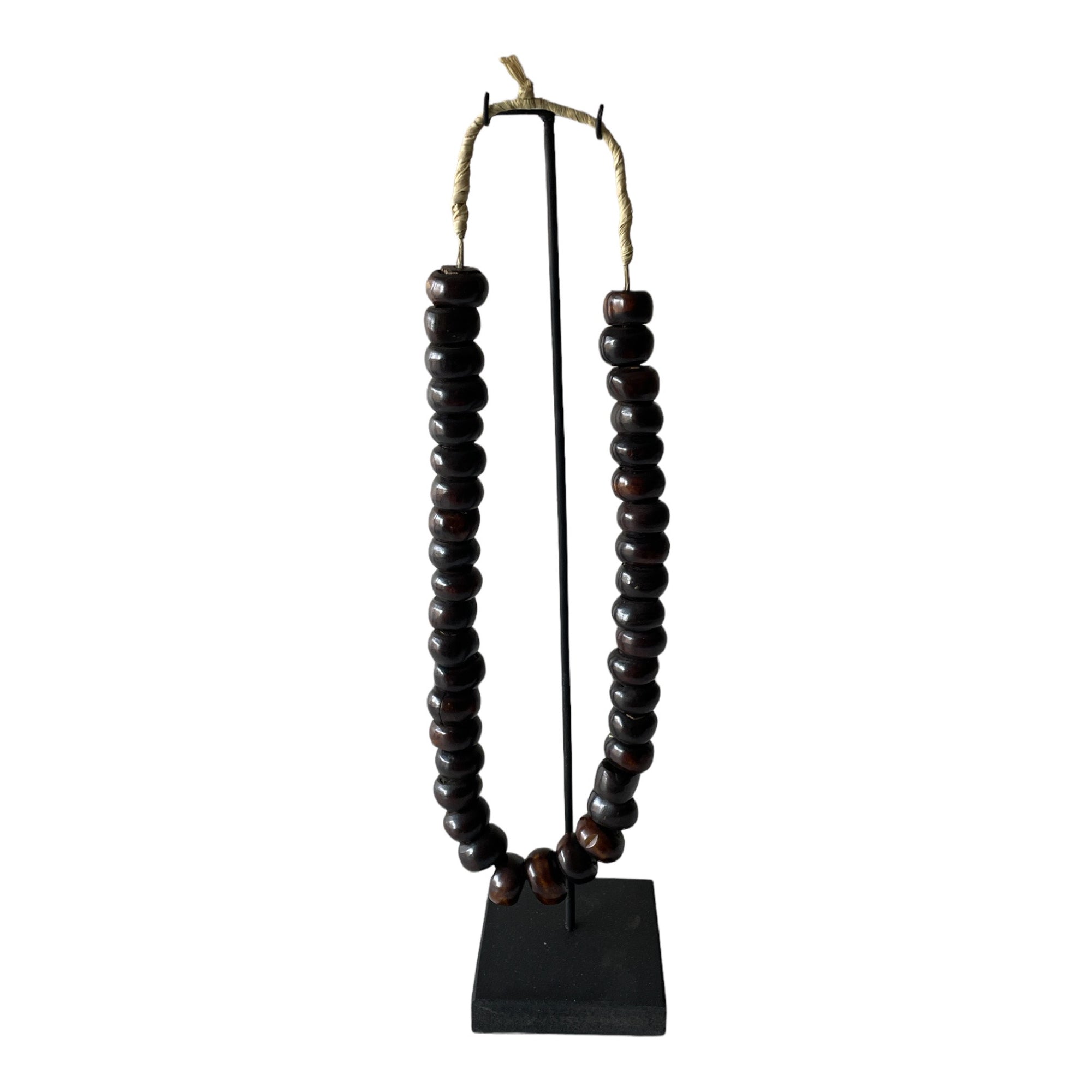 Kenyan Bone Beads - Dark Brown - eyahomeliving