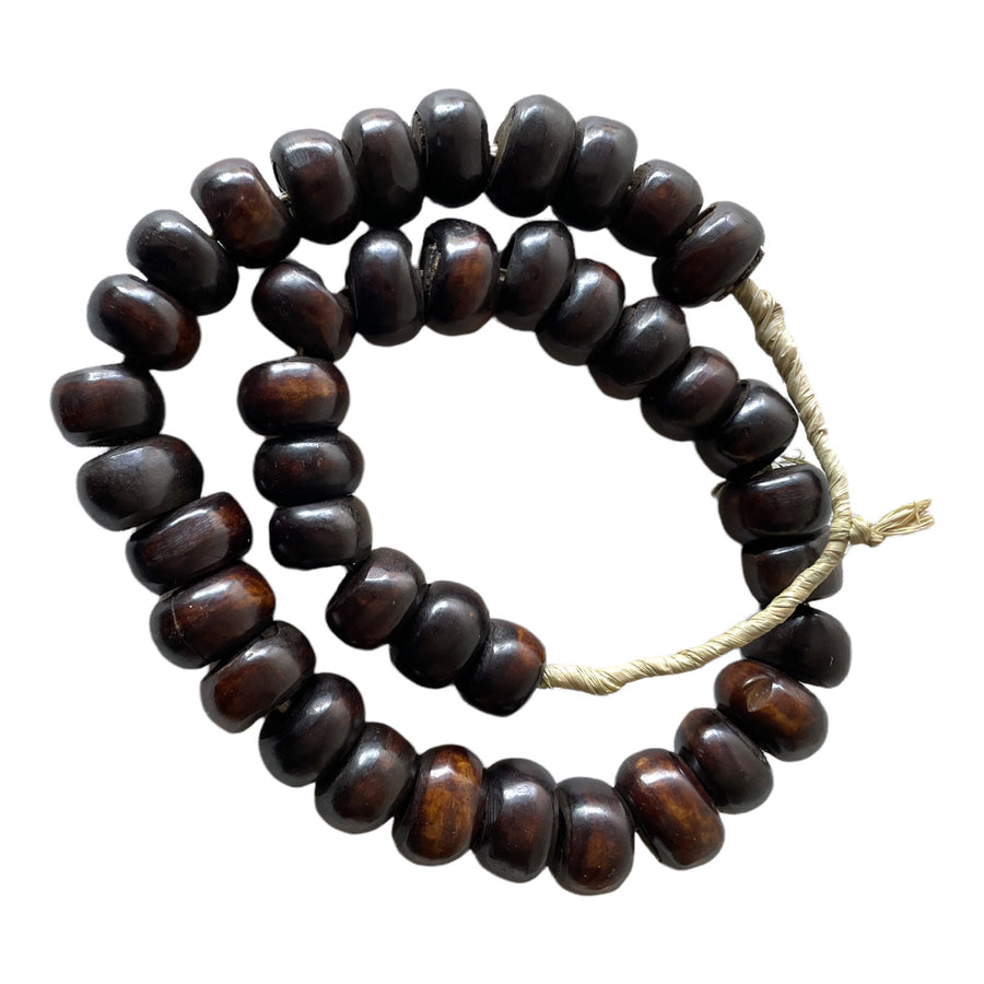 Kenyan Bone Beads - Dark Brown - eyahomeliving