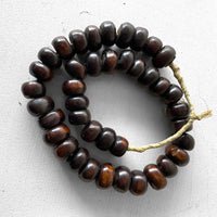Kenyan Bone Beads - Dark Brown - eyahomeliving