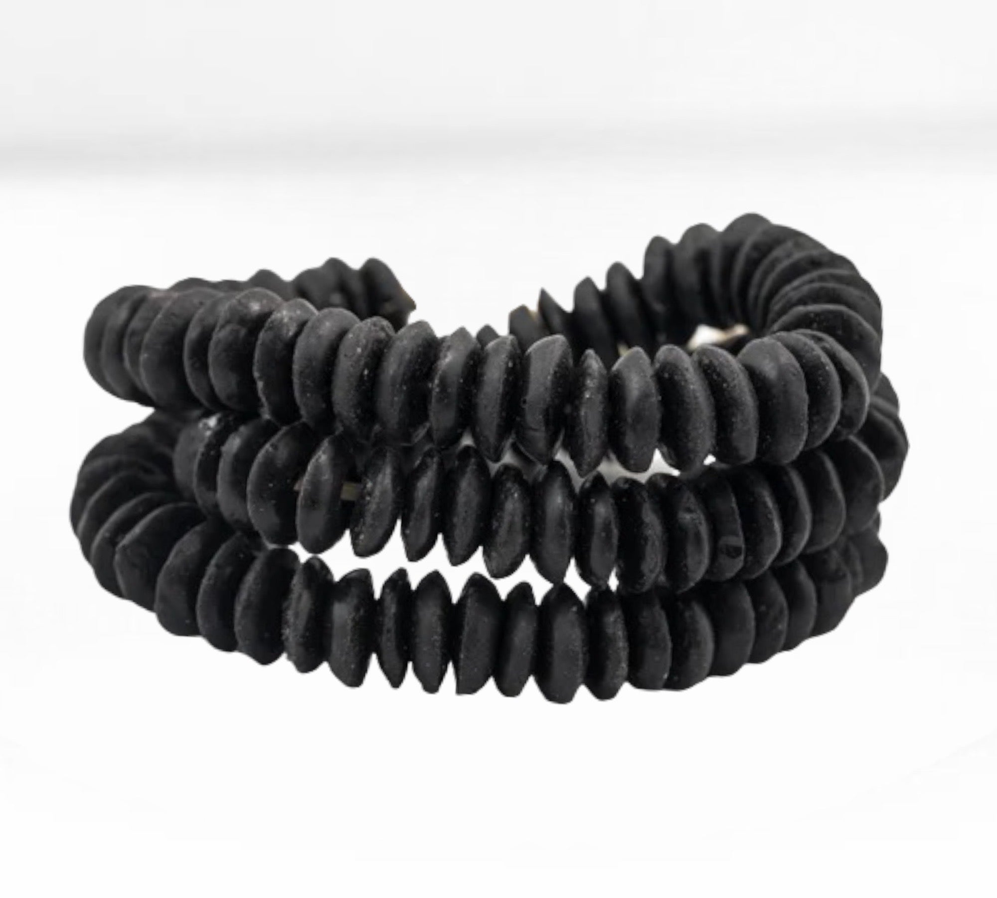 Ashanti Saucer Beads - Black - eyahomeliving