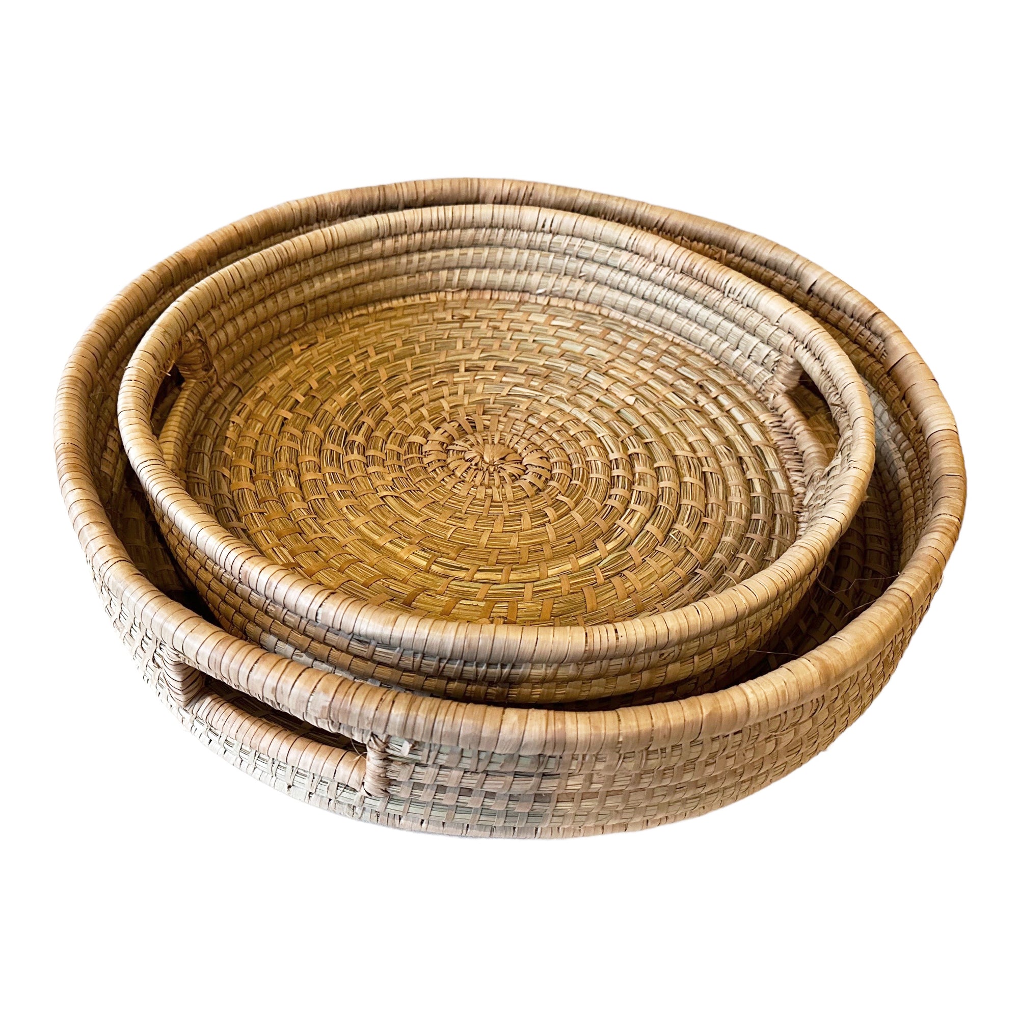 Malawi Circular Trays - eyahomeliving