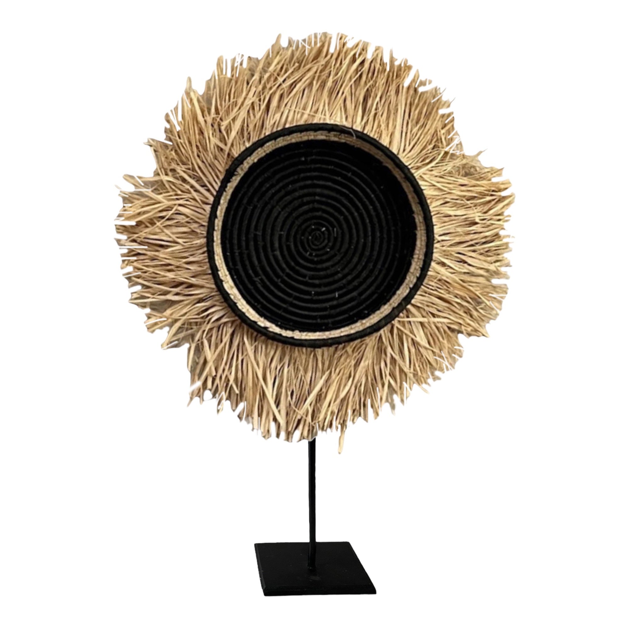 Rattan Fringe Basket - eyahomeliving