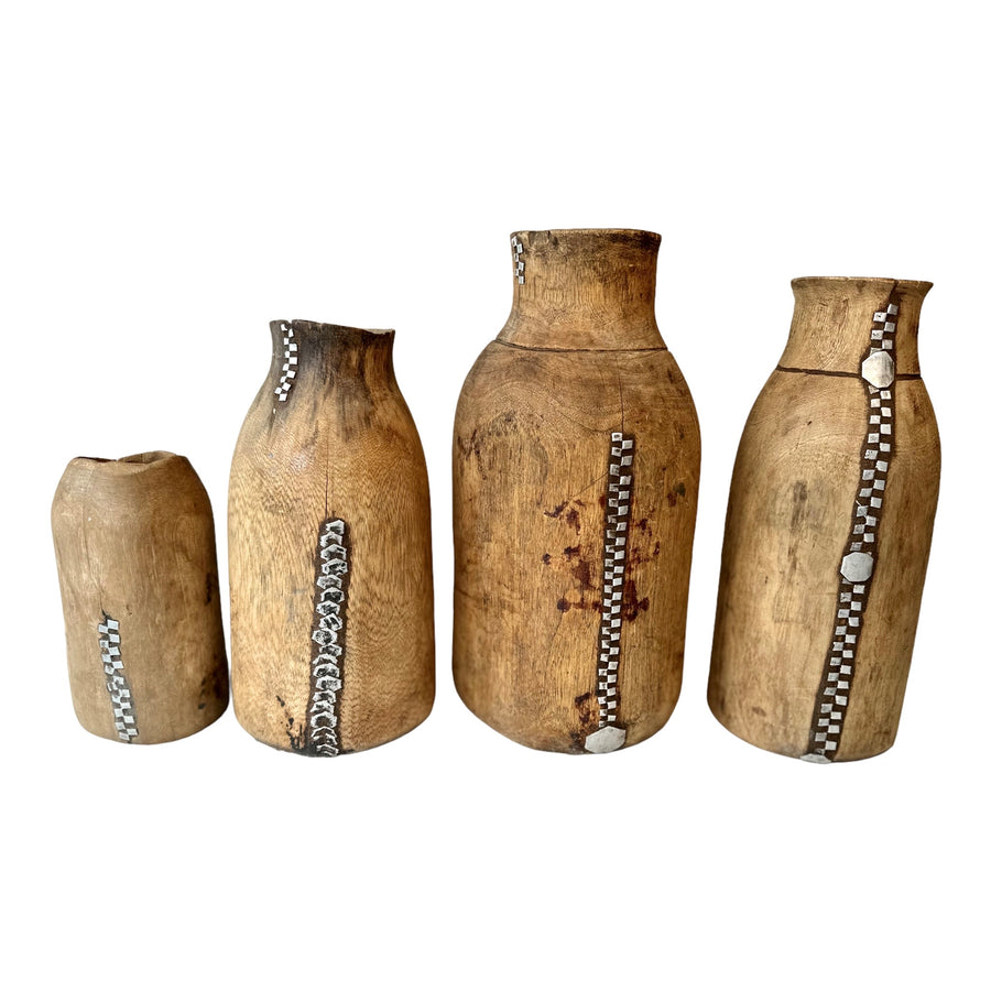 Tutsi Wooden Vases - Rwanda (M/L) - eyahomeliving