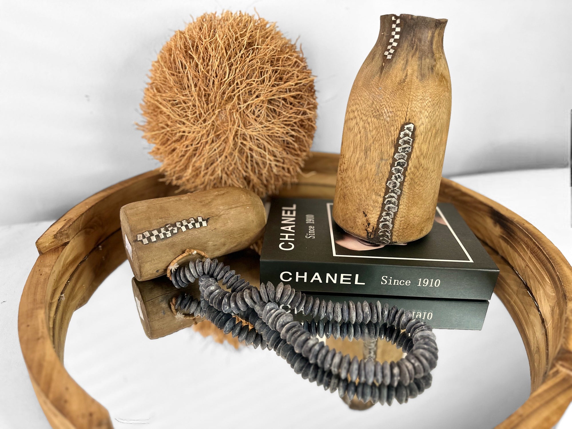 Tutsi Wooden Vases - Rwanda (L) - eyahomeliving