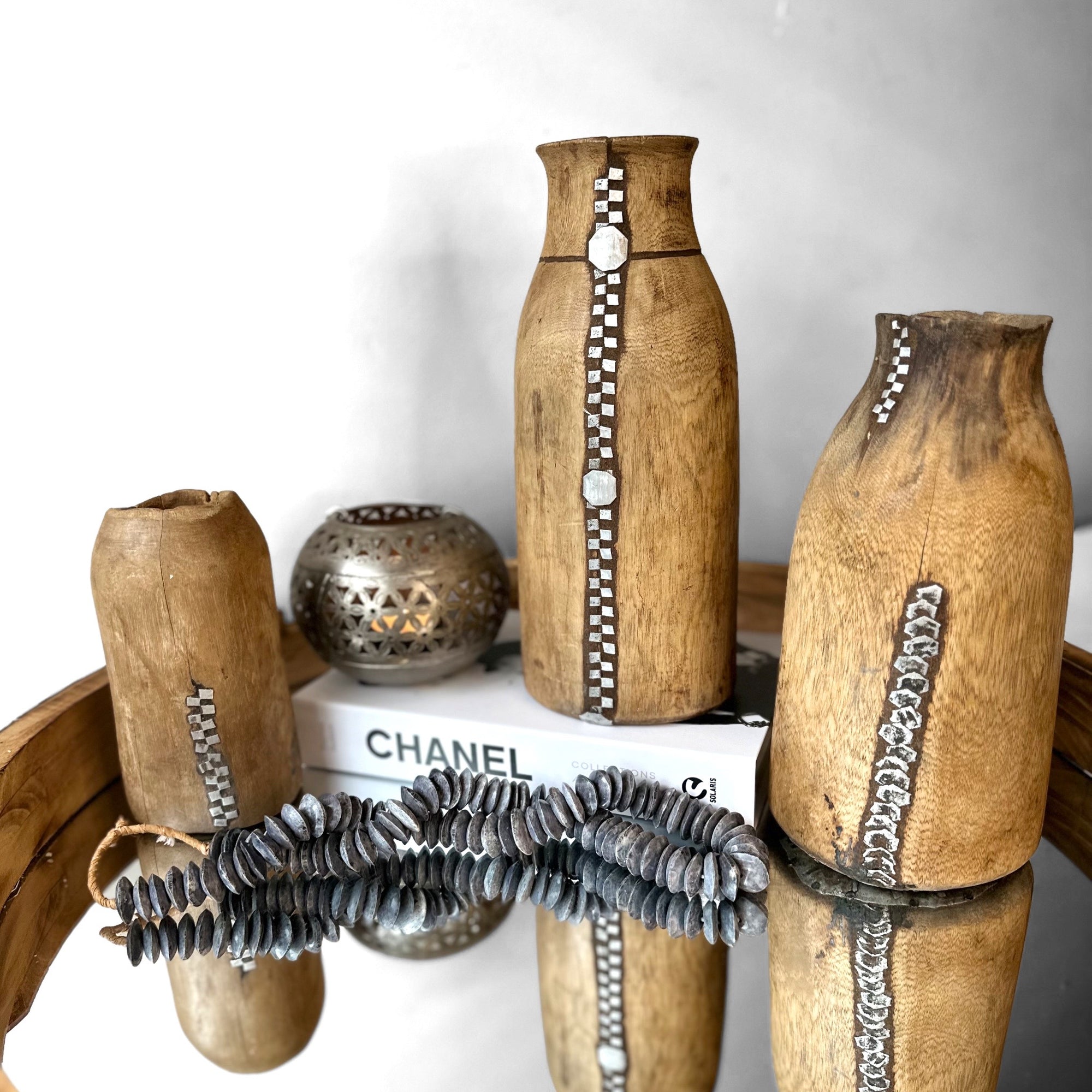 Tutsi Wooden Vases - Rwanda (M/L) - eyahomeliving