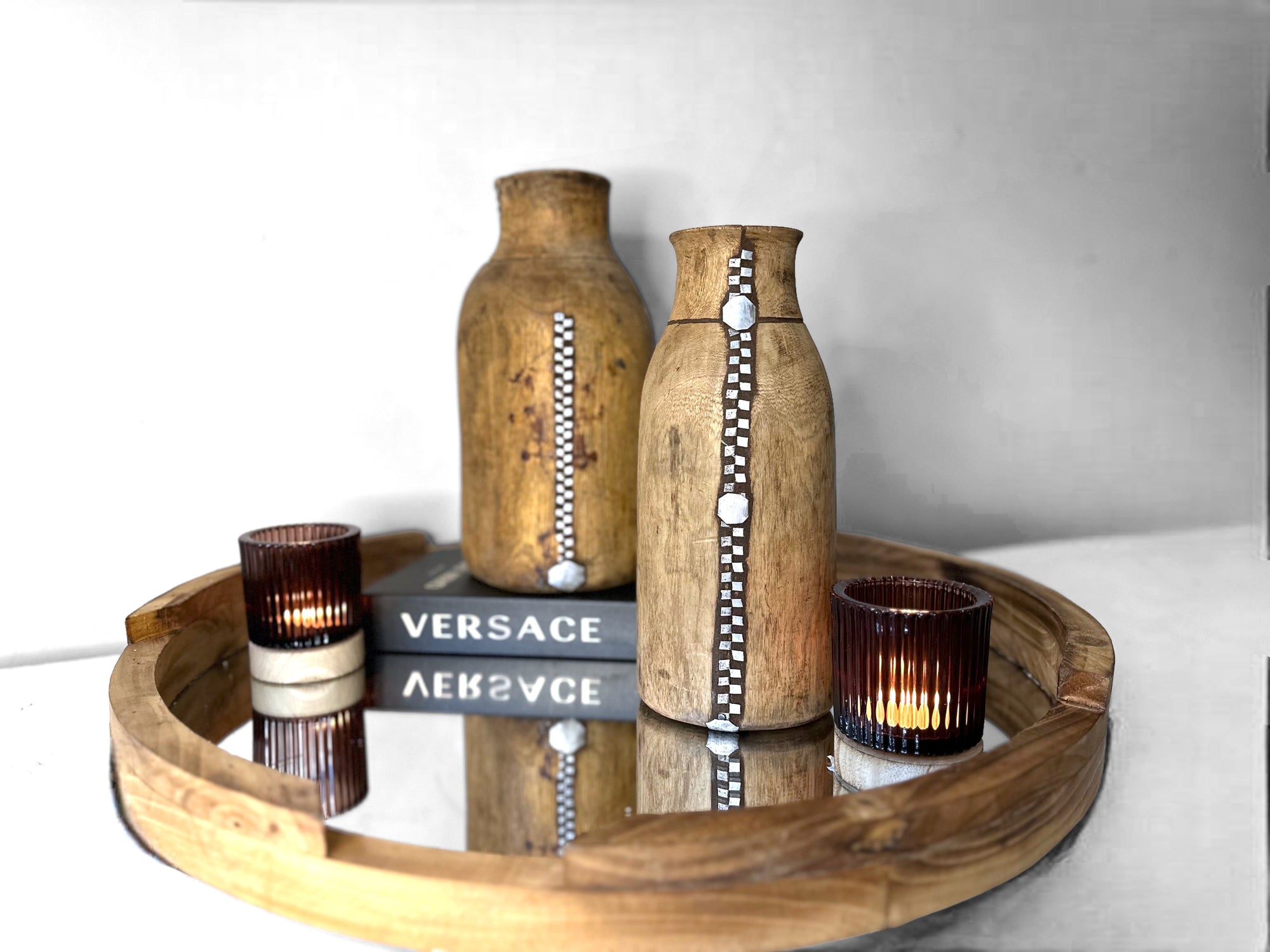 Tutsi Wooden Vases - Rwanda (M/L) - eyahomeliving